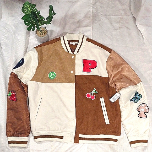 Rare Pacsun Patchwork Varsity Jacket - Picture 2 of 15